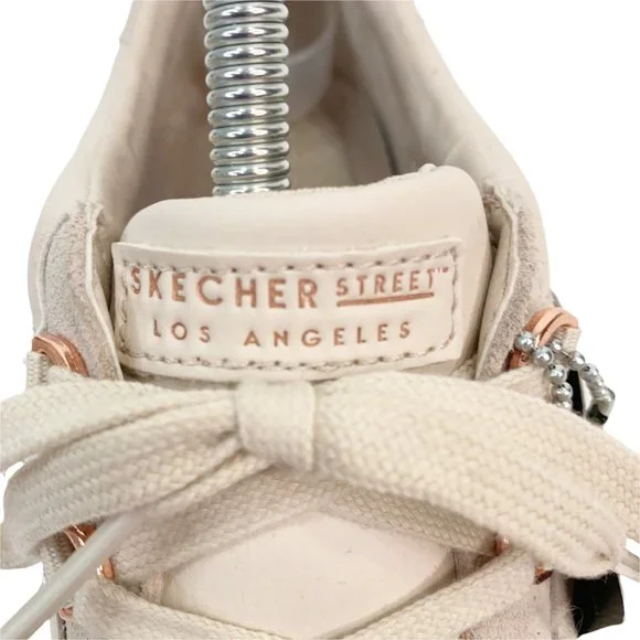 *SOLD* Skechers Street Womens Size 8.5 Los Angeles Pink Sneakers Sparkly Leather - Picture 14 of 15